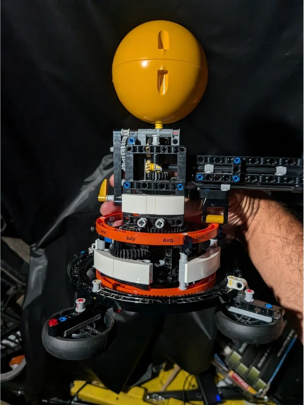 For Parts or Repair LEGO: Planet Earth and Moon in Orbit (42179): Used (No Earth
